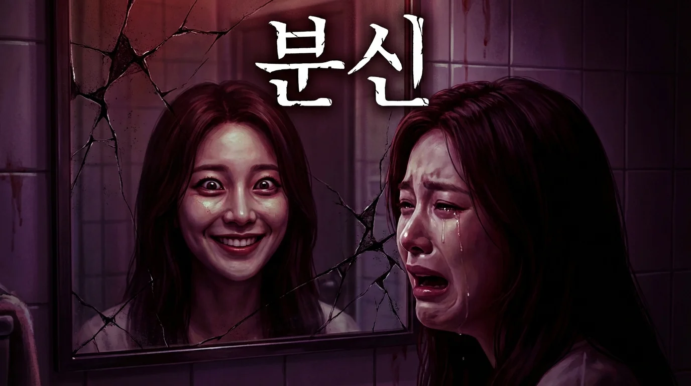 거울 속 내 모습이 0.5초 늦게 움직이기 시작했습니다