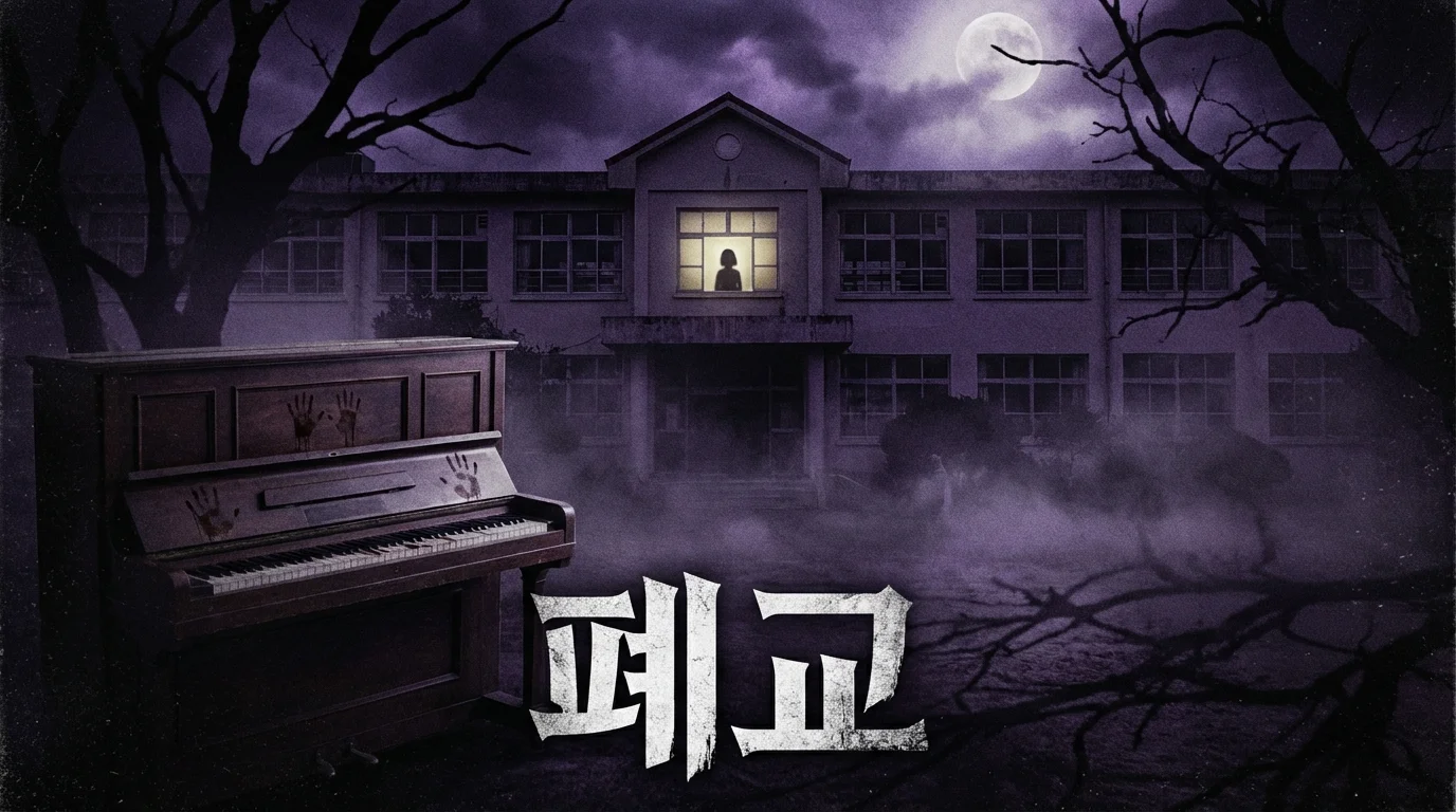 폐교 음악실에서 매일 밤 울리는 피아노 소리, 건반에는 젖은 손자국이