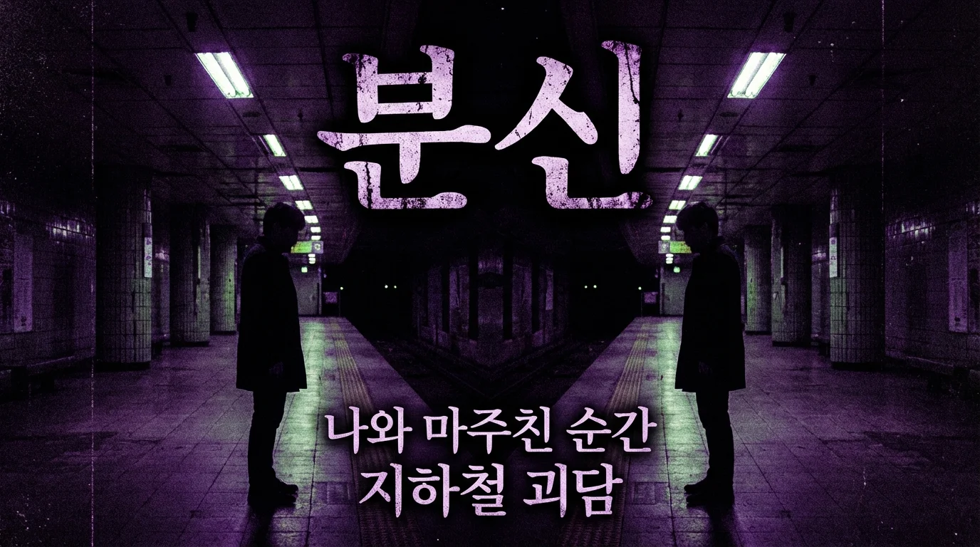 맞은편 승강장에 서 있던 나와 똑같은 사람, 눈이 마주쳤습니다