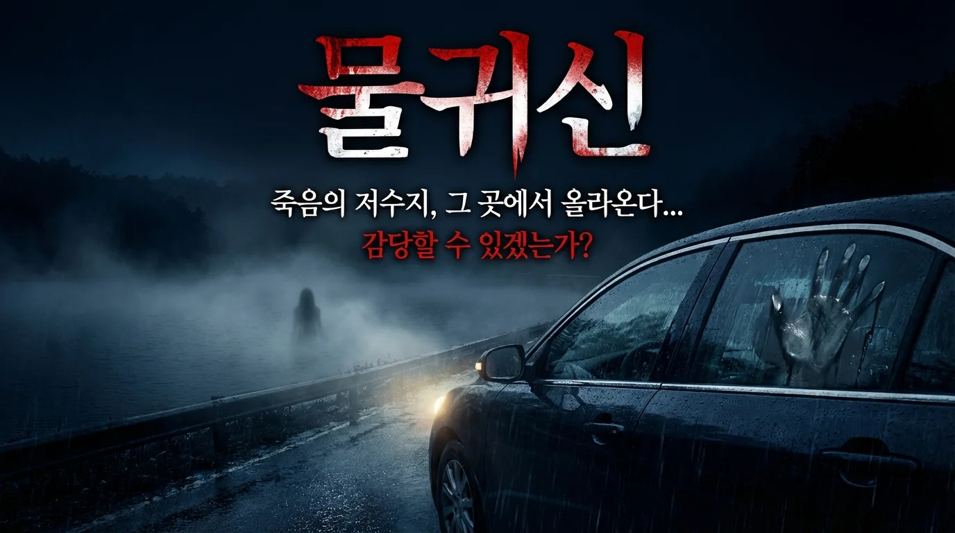 안개 낀 저수지에서 차 유리에 찍힌 손자국, 밖에는 아무도 없었습니다