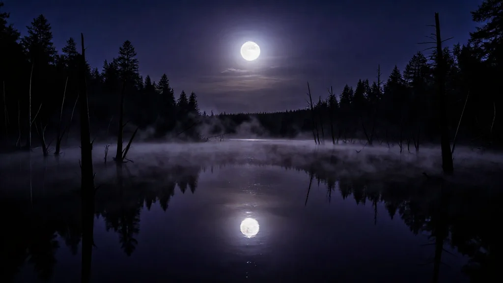 밤 낚시 중 저수지에서 내 이름을 부르는 소리를 들었습니다