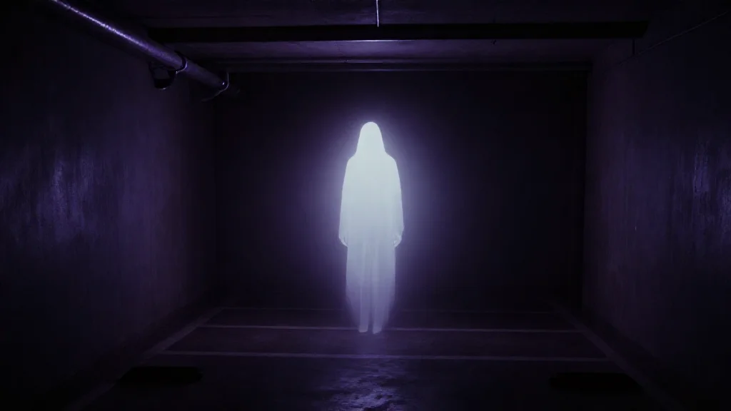 새벽 3시 17분, 아파트 CCTV에 포착된 하얀 형체