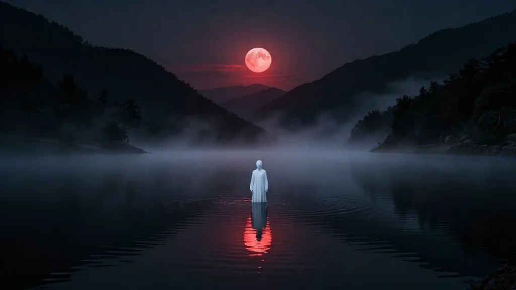 내비게이션이 이끈 산속 저수지... 수면 위에서 목이 꺾인 흰 형체가 나를 봤다