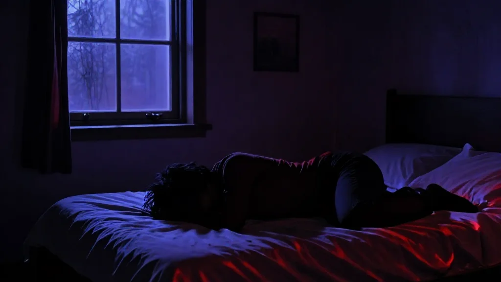 귓속 이명이 뚝 끊기던 밤, 침대 끝이 서서히 눌렸다