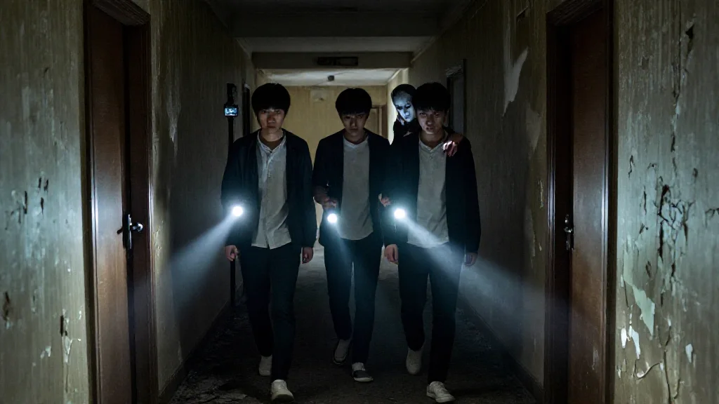 폐호텔 4층에서 찍힌 영상, 분명 셋이 들어갔는데 넷이었다