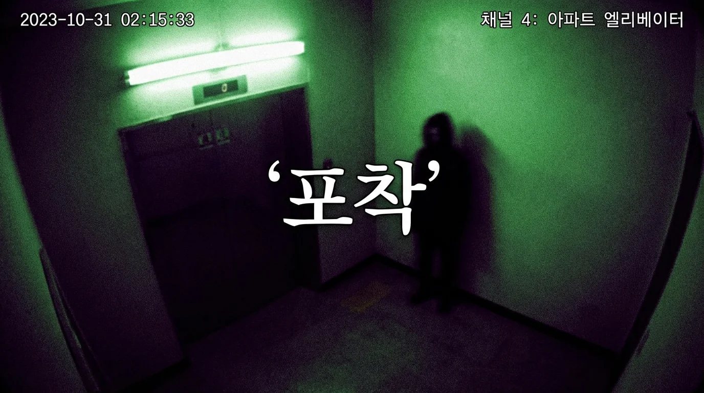 아파트 엘리베이터 CCTV에 찍힌 것, 경비원은 그날 밤 사직서를 냈다