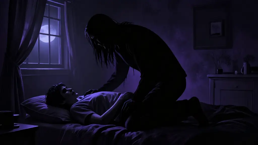 가슴 위에 올라앉은 것... 눈을 뜨면 안 된다고 직감했다