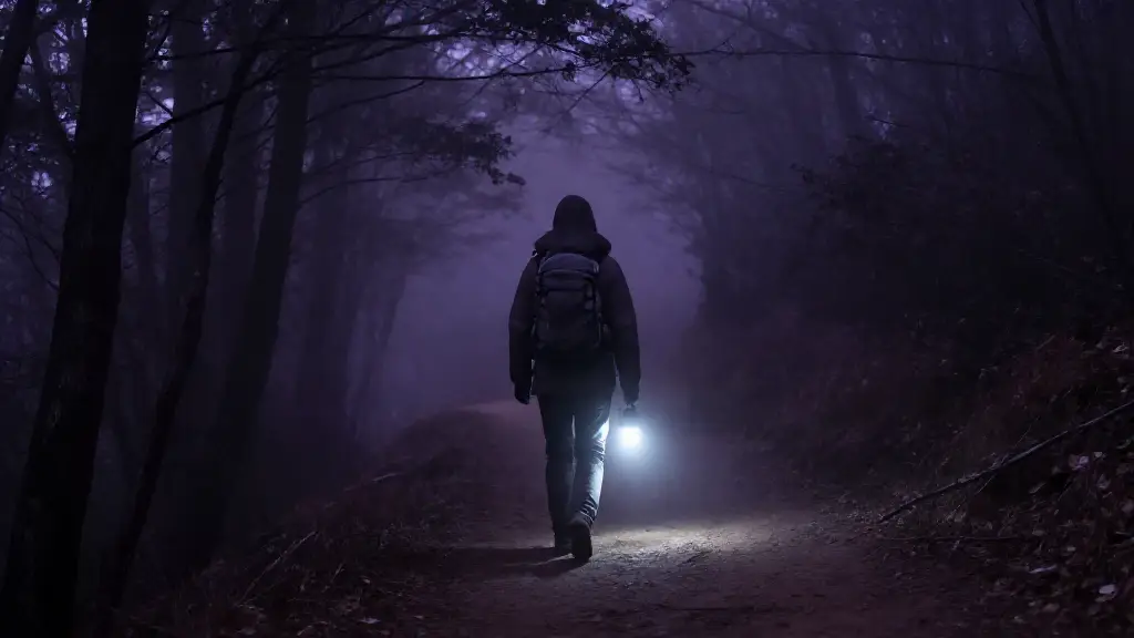 새벽 산행 중 나를 이끈 발소리, 하산 후 뒤돌아보니 아무도 없었다