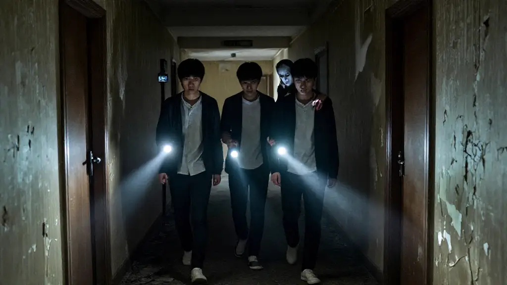 폐호텔 4층에서 찍힌 영상, 분명 셋이 들어갔는데 넷이었다